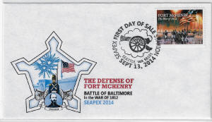 2014 Fort McHenry FDC w/Cannon