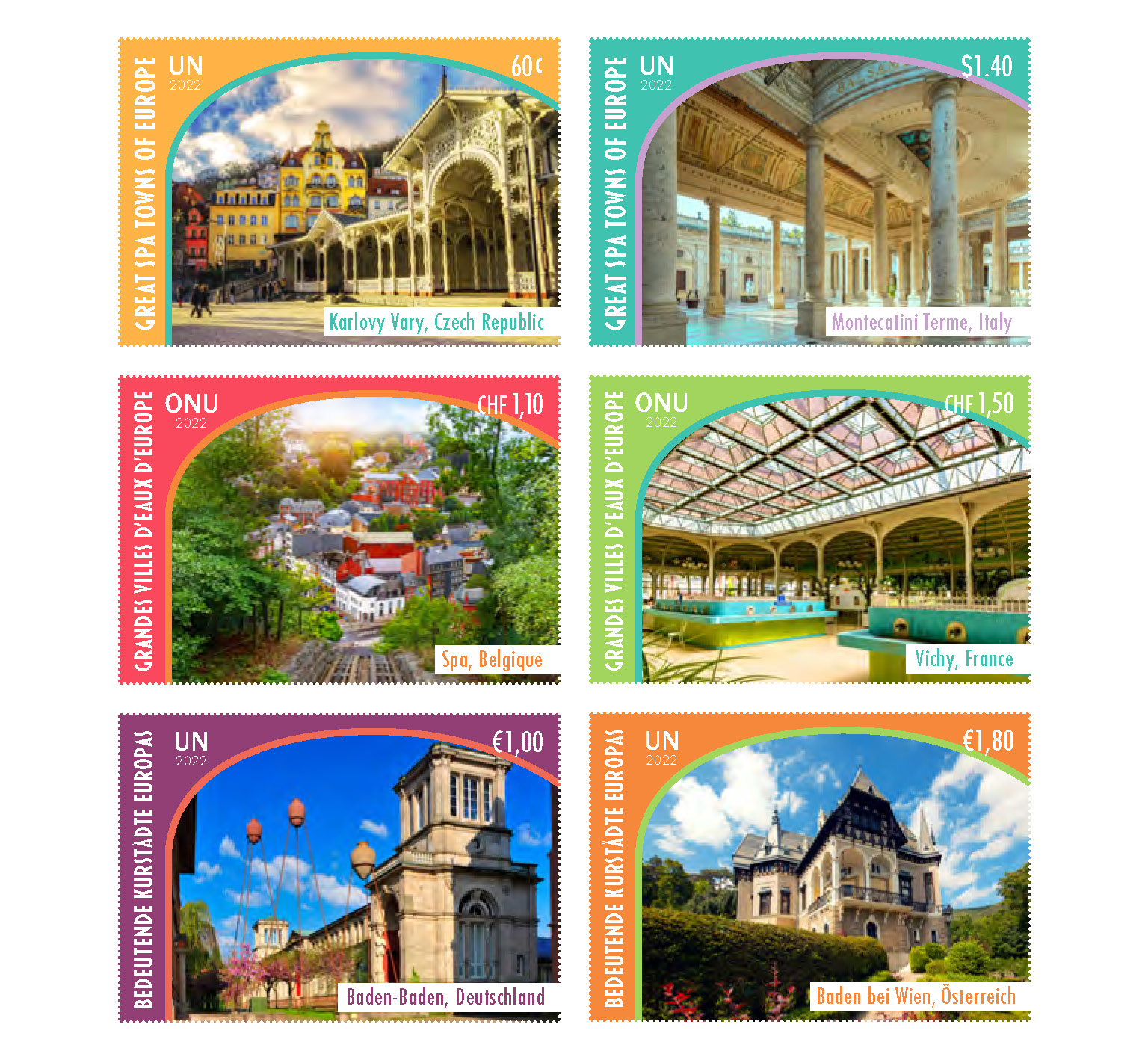 UN Stamps Postcard